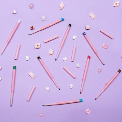 Soda Eyeliner Pencil - Waterproof, Long-Lasting Eye Makeup with Built-in Sharpener - Black Heart