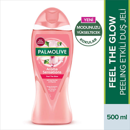 Palmolive Aroma Sensations: Skin Rejuvenating Bath and Shower Gel with Magnolia &amp; Dead Sea Salt - Natural Glow, Dermatologically Tested