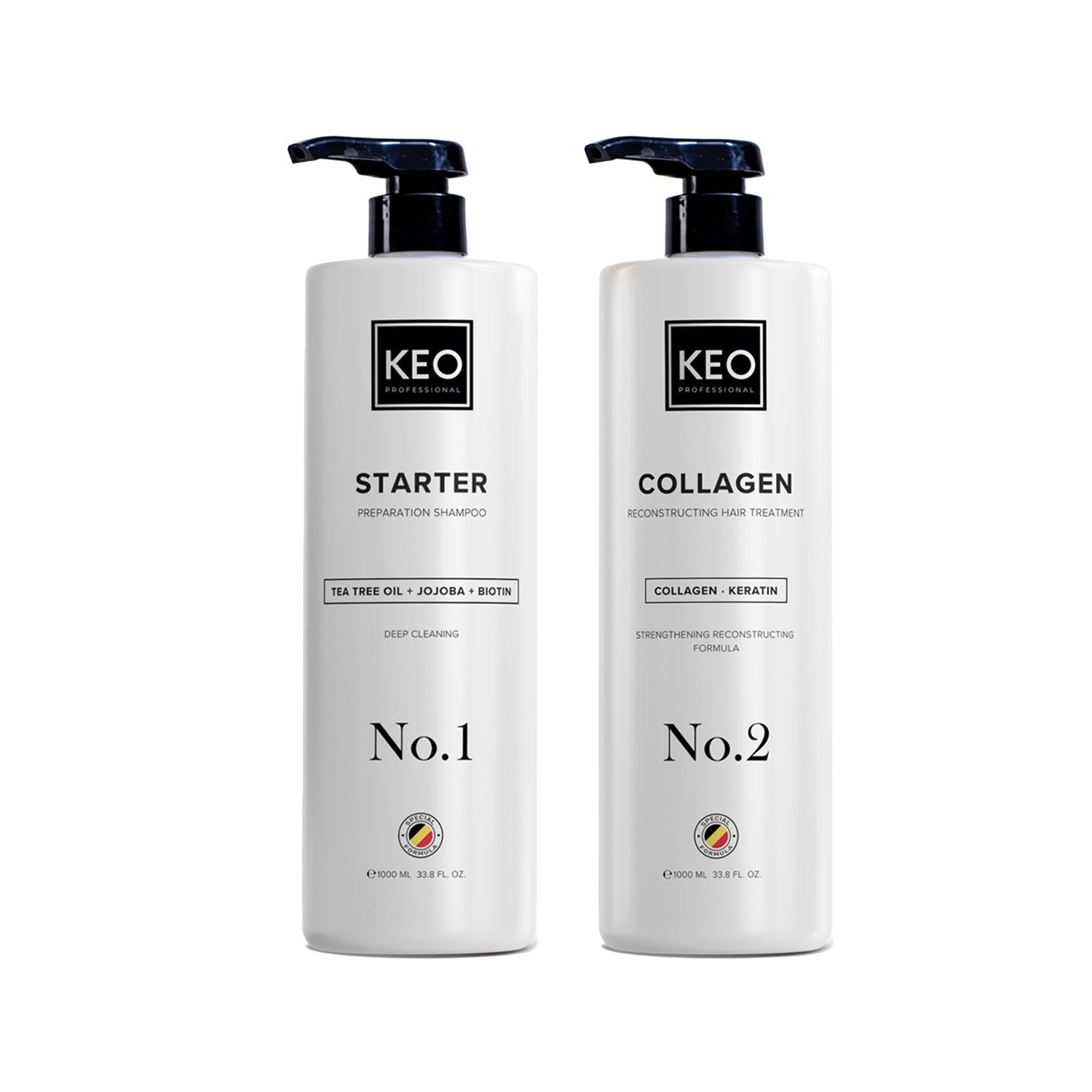 Keo Collagen Hair Care Set - Repair &amp; Nourish Damaged Hair with Collagen-Based Formula