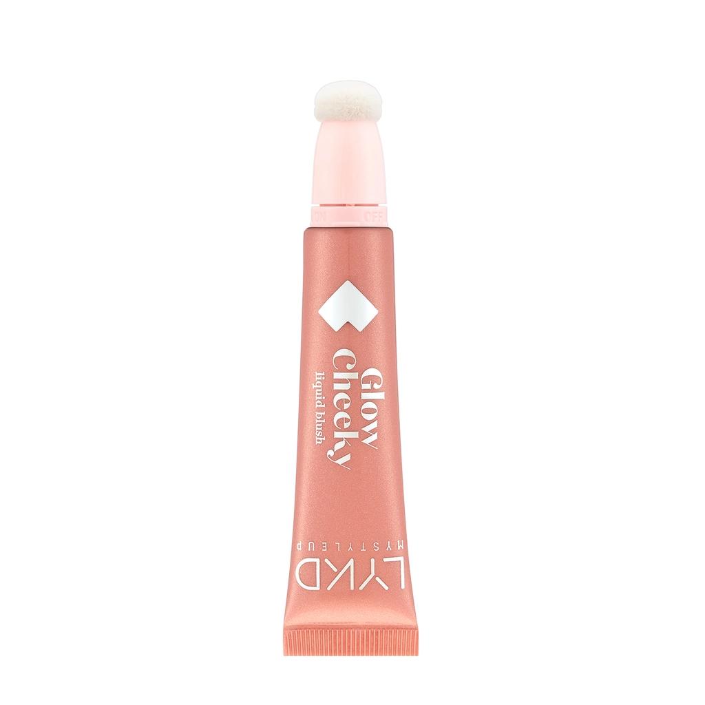 LYKD Glow Cheeky Blush Radiant Peach Powder for a Warm Glow