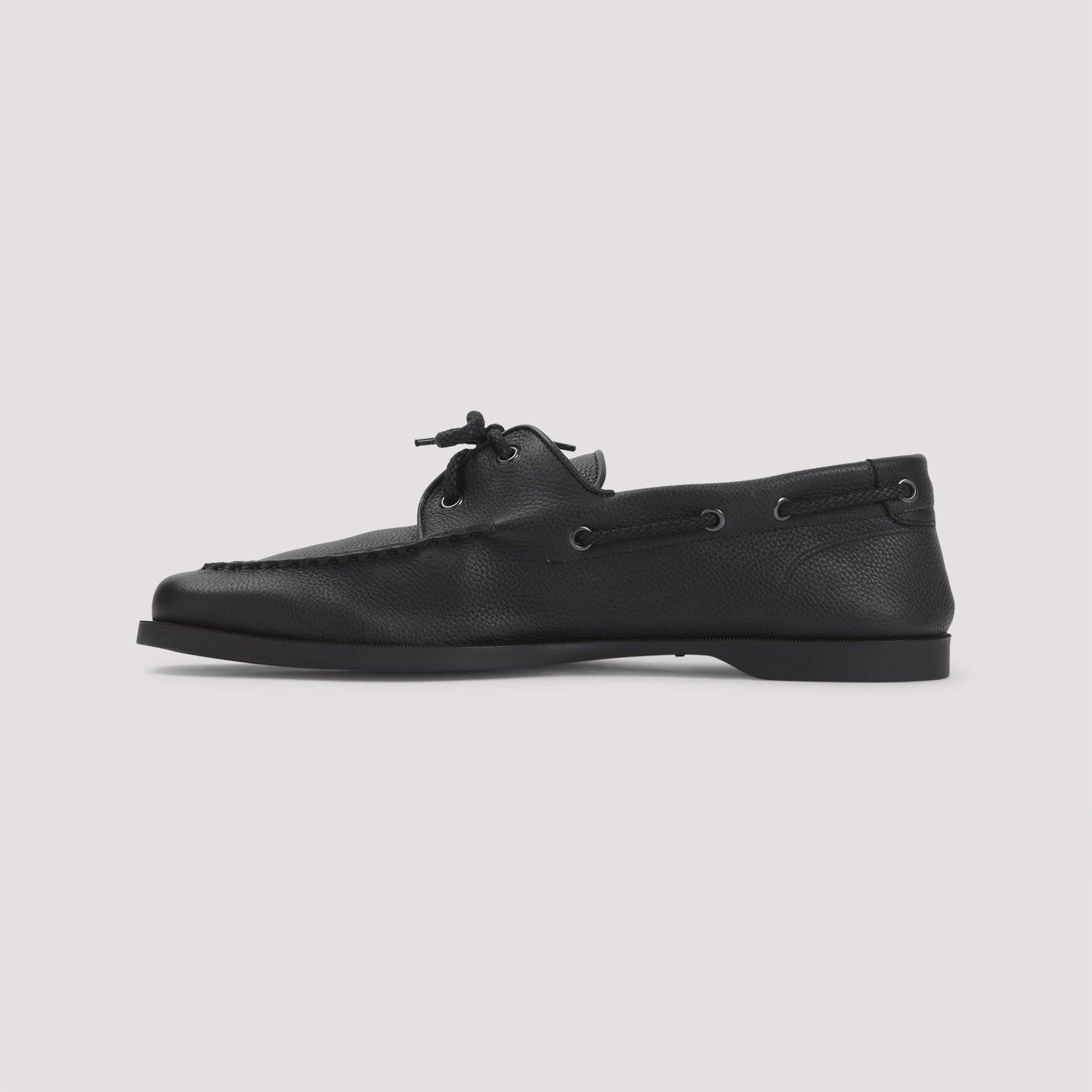 JOHN LOBB Grained Leather Foil Loafers for Men