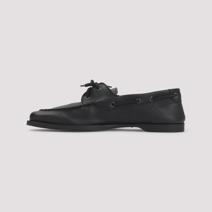 JOHN LOBB Grained Leather Foil Loafers for Men