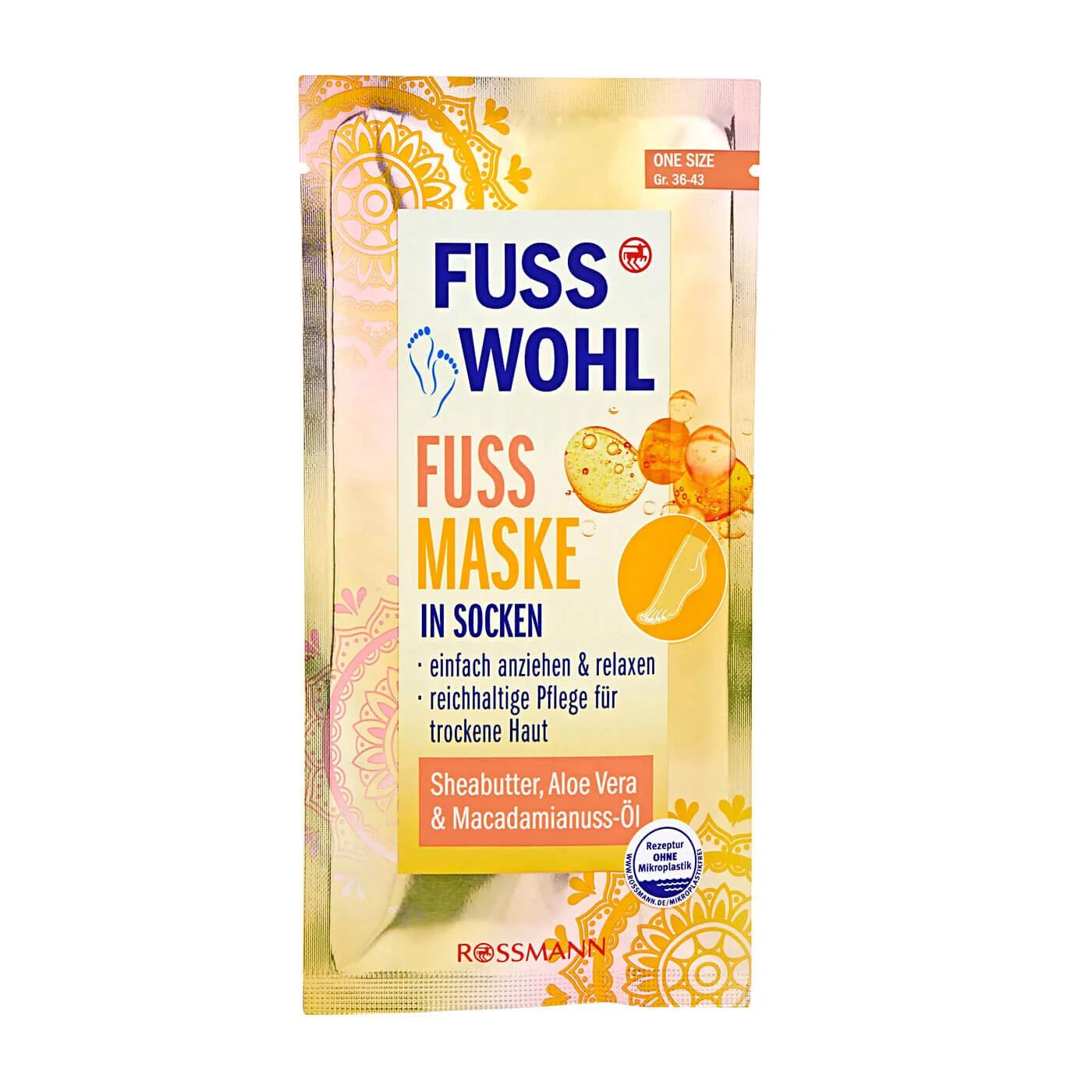 Fusswohl Shea Butter &amp; Macadamia Foot Mask 1 Pack