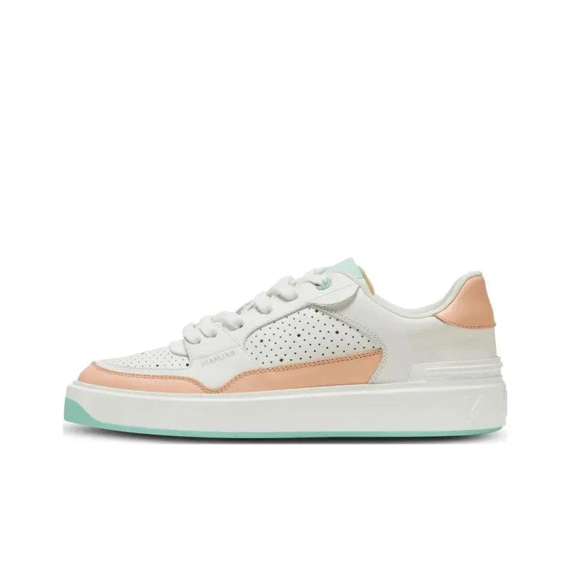 BALMAIN B-Court Flip Leather Sneakers