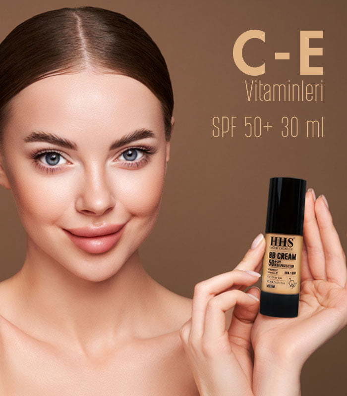 HHS BB Cream with Sunscreen SPF 50+ | UVA &amp; UVB Protection | Natural Glow Finish