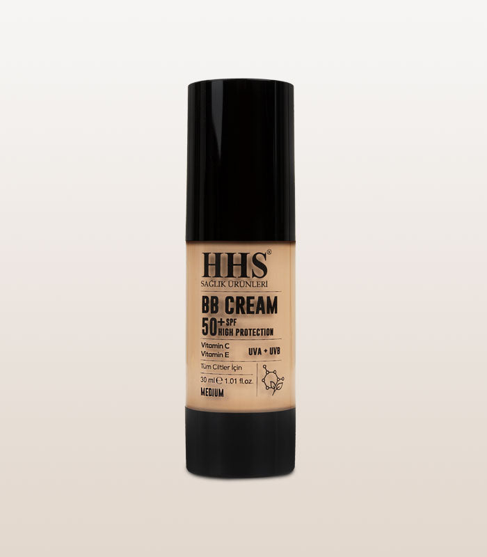 HHS BB Cream with Sunscreen SPF 50+ | UVA &amp; UVB Protection | Natural Glow Finish