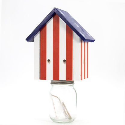Durable Outdoor Carpenter Bee Trap - Pine Wood, Eco-Friendly, Hanging or Mounting, Multiple Styles
