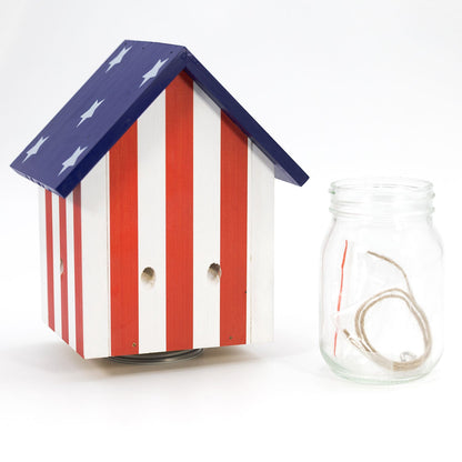 Durable Outdoor Carpenter Bee Trap - Pine Wood, Eco-Friendly, Hanging or Mounting, Multiple Styles