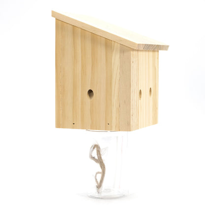 Durable Outdoor Carpenter Bee Trap - Pine Wood, Eco-Friendly, Hanging or Mounting, Multiple Styles