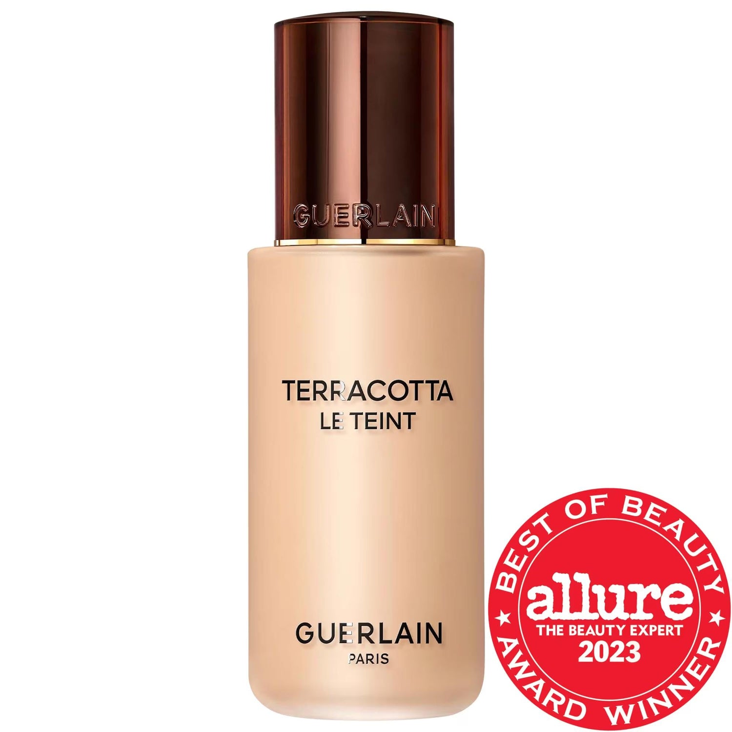 GUERLAIN Terracotta Le Teint: Long Wear Liquid-to-Powder Foundation, Medium Coverage, Luminous Matte Finish &amp; Hydration for All Skin Tones