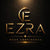 EZRA logo in gold on a black background, representing a luxury brand.