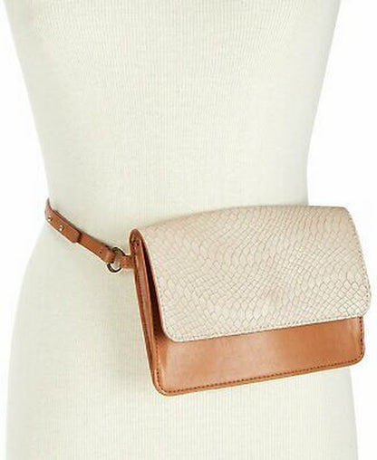 INC International Concepts Smooth &amp; Python-Embossed Fanny Pack