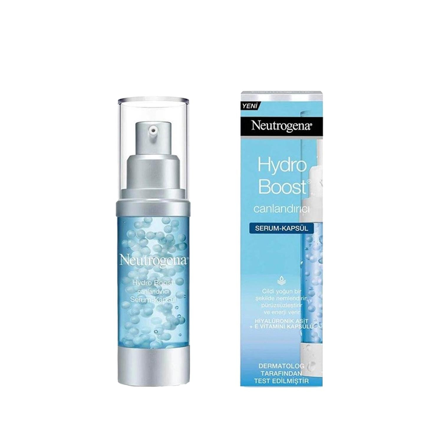 Neutrogena Hydro Boost Serum Capsules: Intense Hydration &amp; Revitalization for Dry Skin - Facial Hydration Boost