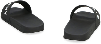 GIVENCHY Stylish Slide Sandals with Logo - 3 cm Rubber Sole