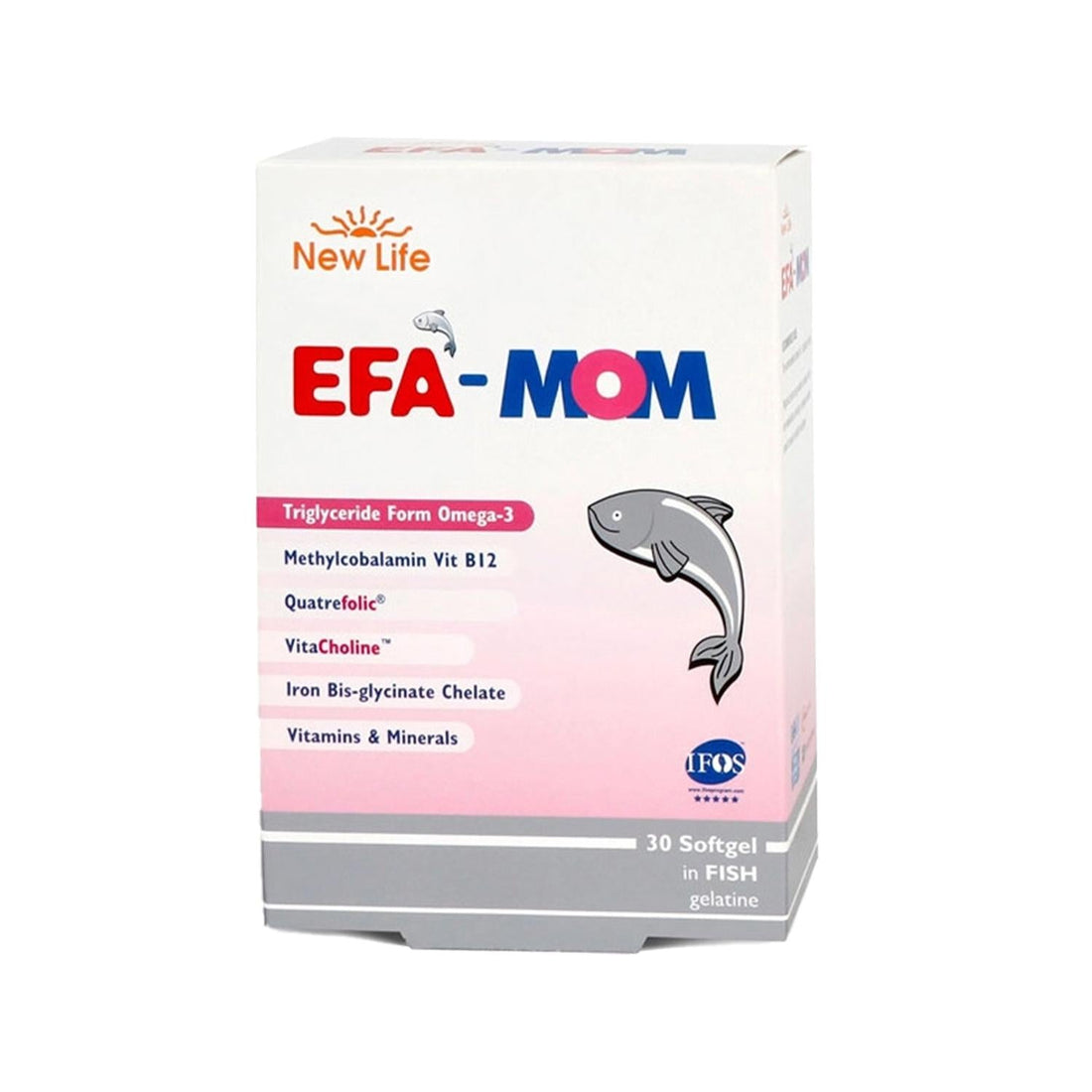 New Life Efa Mom Pregnancy and Breastfeeding Dietary Supplement - 30 Capsules for Prenatal Nutrition Support