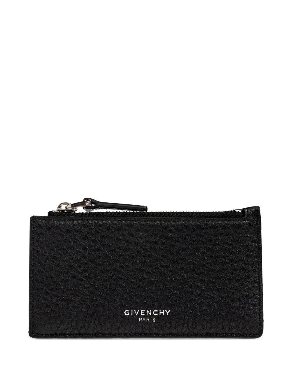 GIVENCHY Mini Grain Leather Card Holder with Zip - SS26