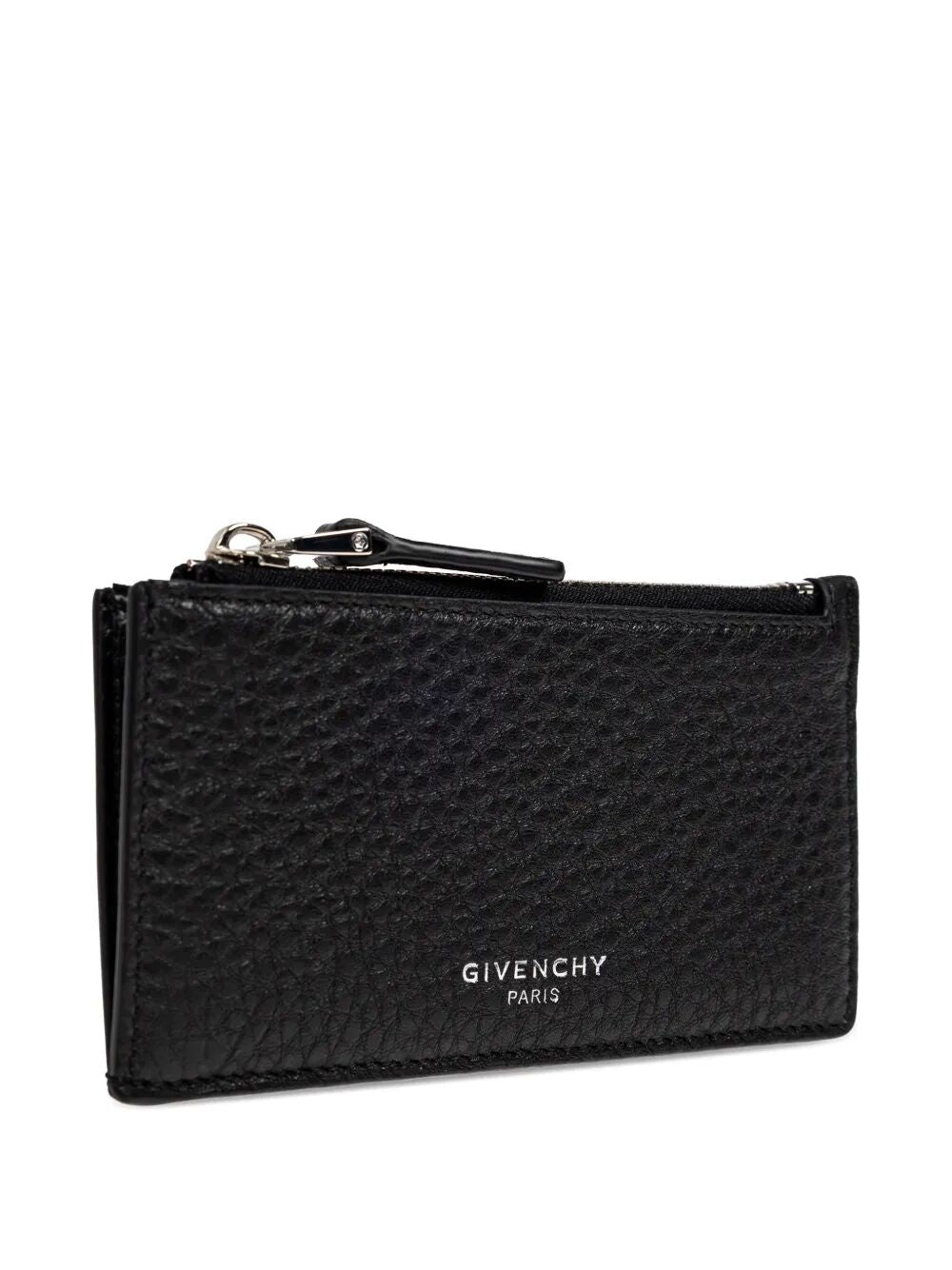 GIVENCHY Mini Grain Leather Card Holder with Zip - SS26
