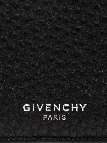 GIVENCHY Mini Grain Leather Card Holder with Zip - SS26