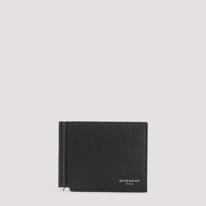 GIVENCHY 100% Leather Mini Bill Clip Wallet