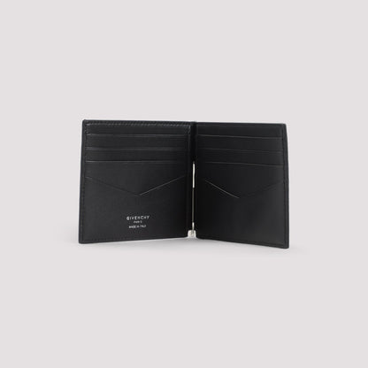 GIVENCHY 100% Leather Mini Bill Clip Wallet