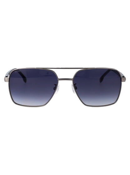 HUGO BOSS Ruthenium Steel Sunglasses for Men
