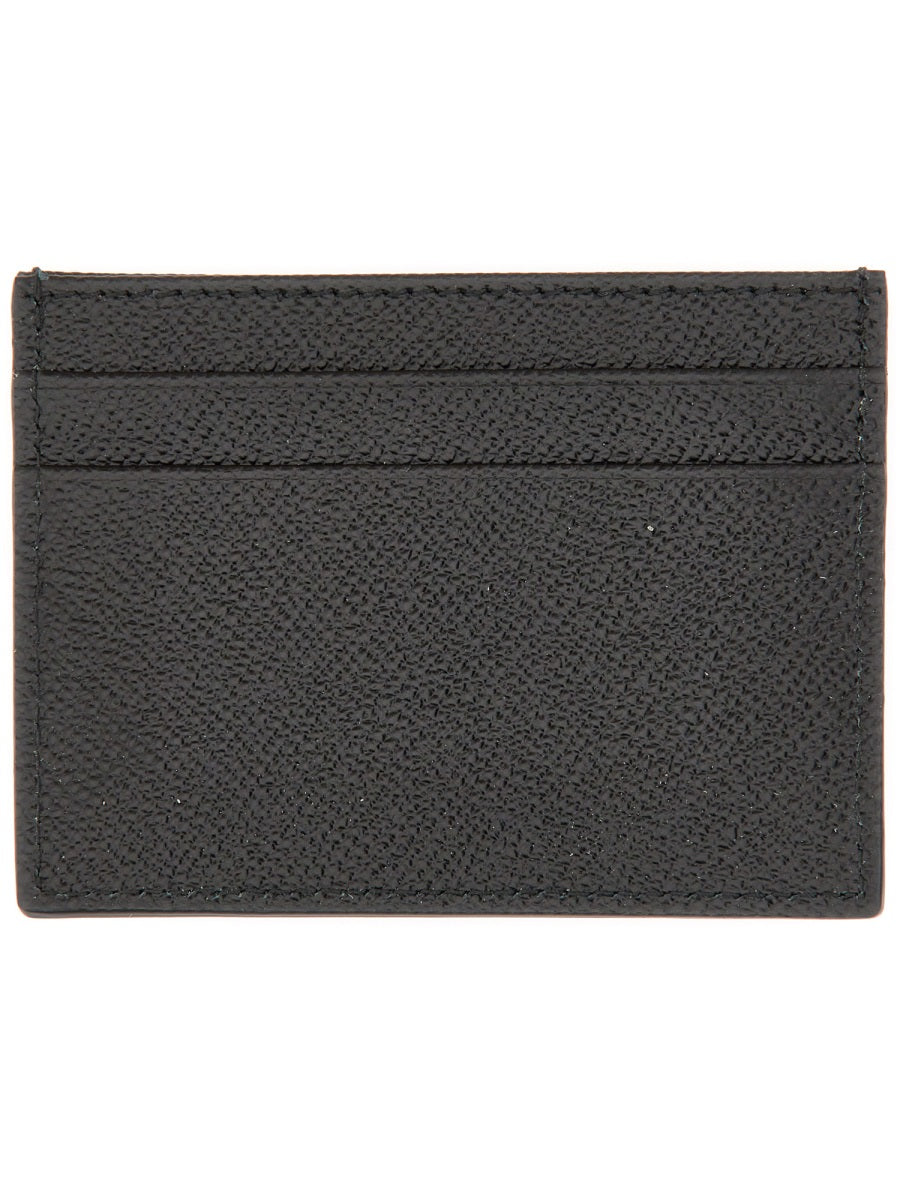 DOLCE &amp; GABBANA Mini Calfskin Card Holder with Four Slots