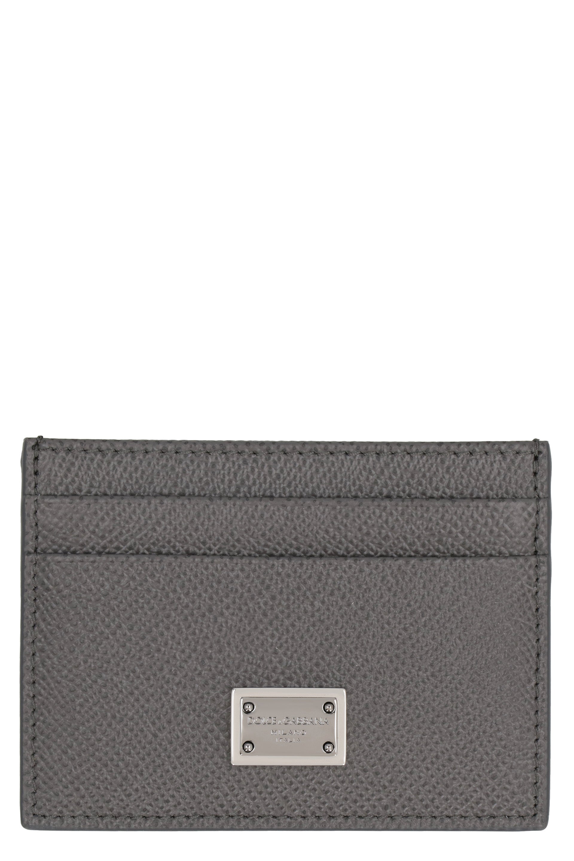 DOLCE &amp; GABBANA Mini Leather Card Holder with Dauphine Print