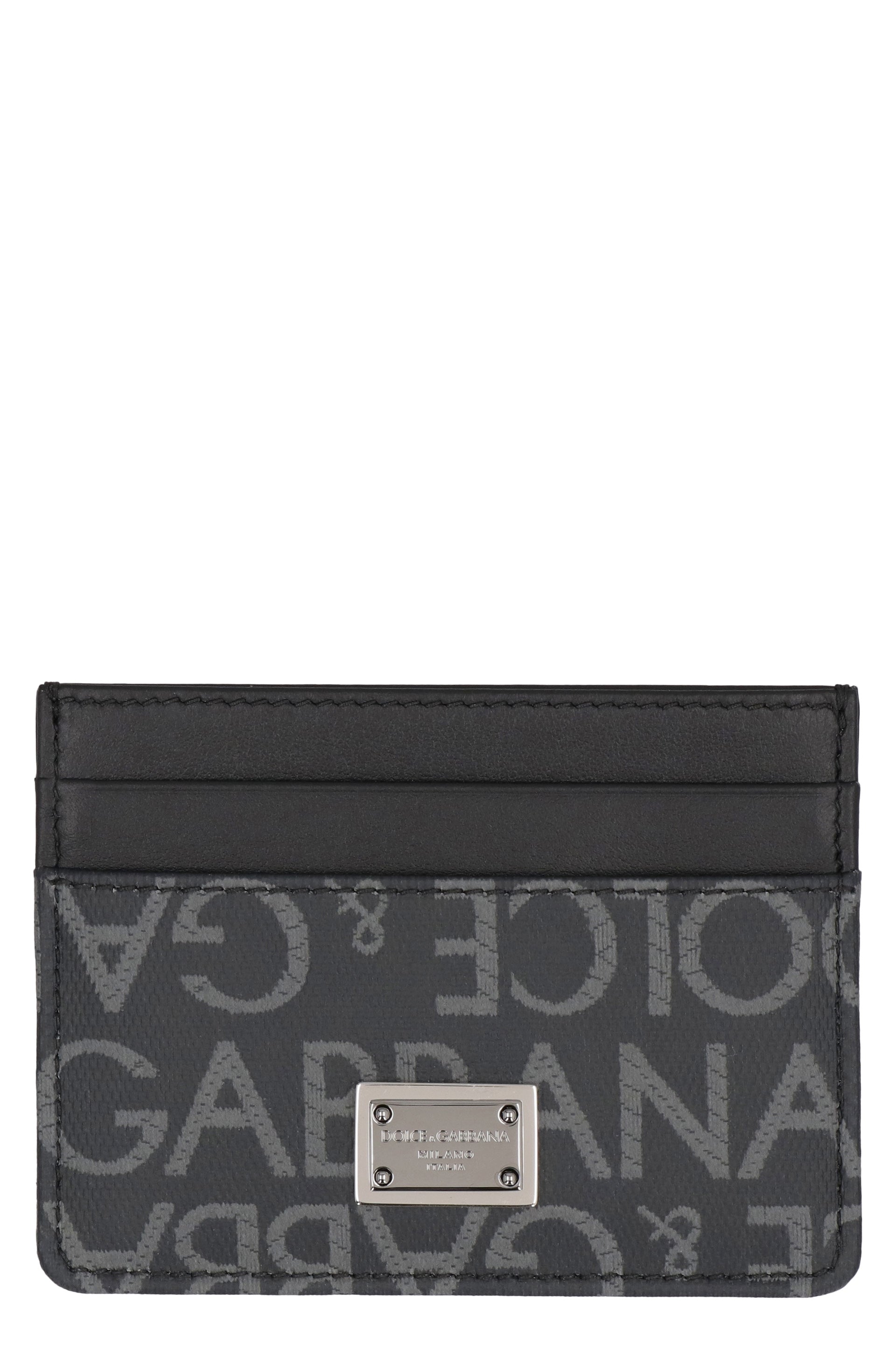 DOLCE &amp; GABBANA Logo Detail Mini Leather Card Holder