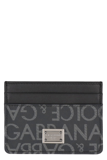 DOLCE &amp; GABBANA Logo Detail Mini Leather Card Holder