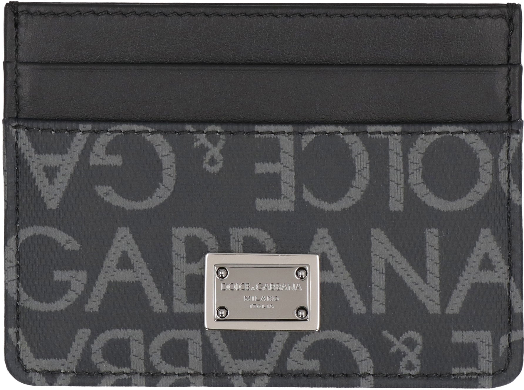 DOLCE &amp; GABBANA Logo Detail Mini Leather Card Holder