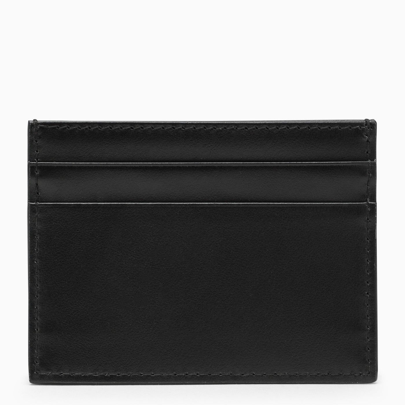 Dolce&amp;Gabbana Black Calfskin Card Holder With Logo