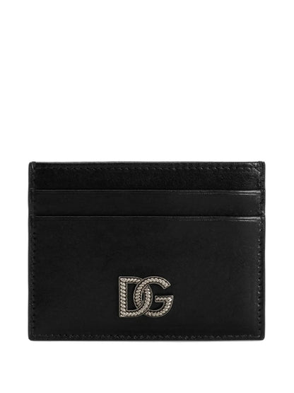 DOLCE &amp; GABBANA Mini Leather Card Holder - Classic Elegance