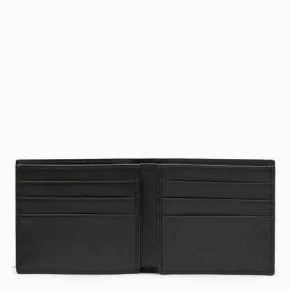 Dolce&amp;Gabbana Black Leather Bi Fold Wallet With Logo