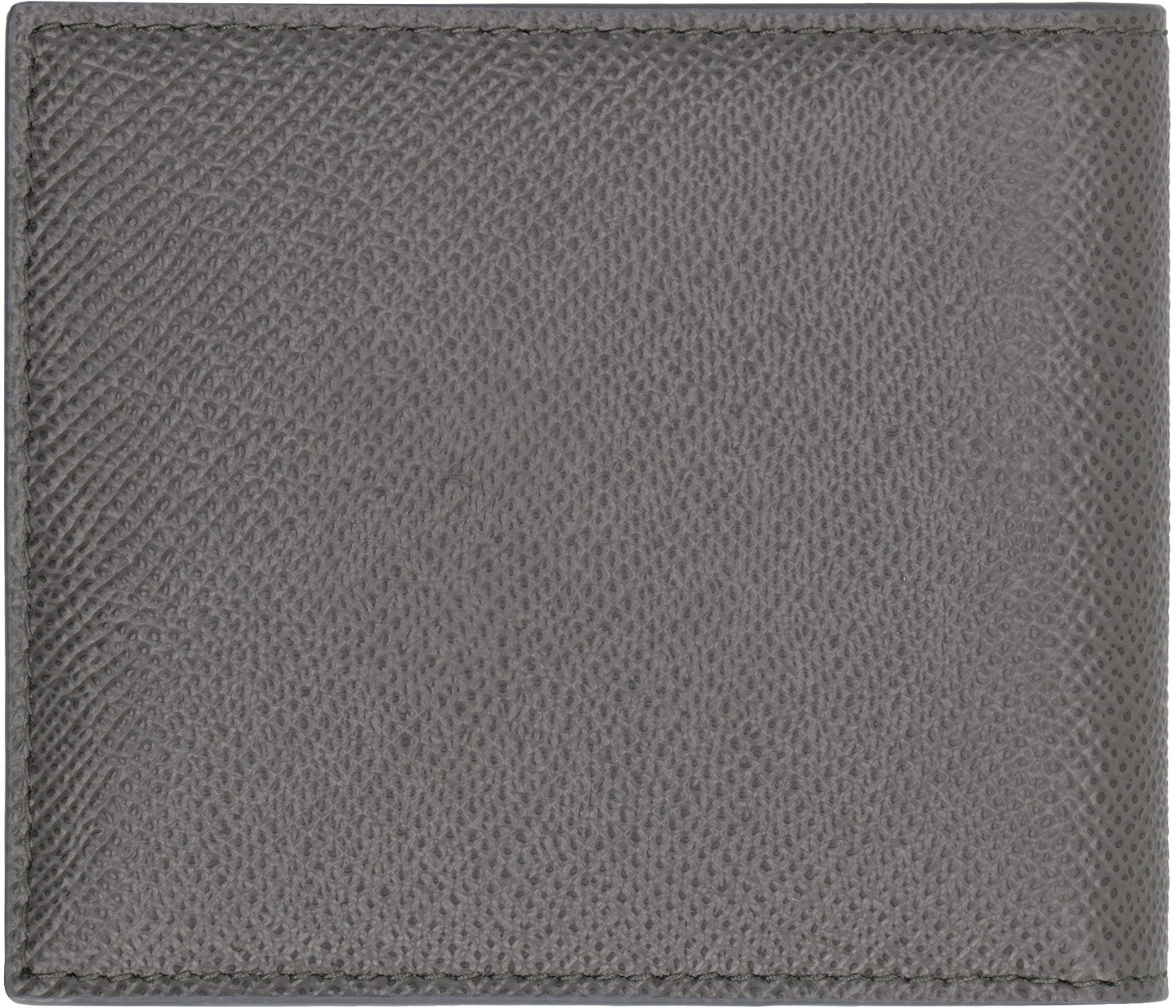 DOLCE &amp; GABBANA Leather Flap-Over Wallet - Compact Size