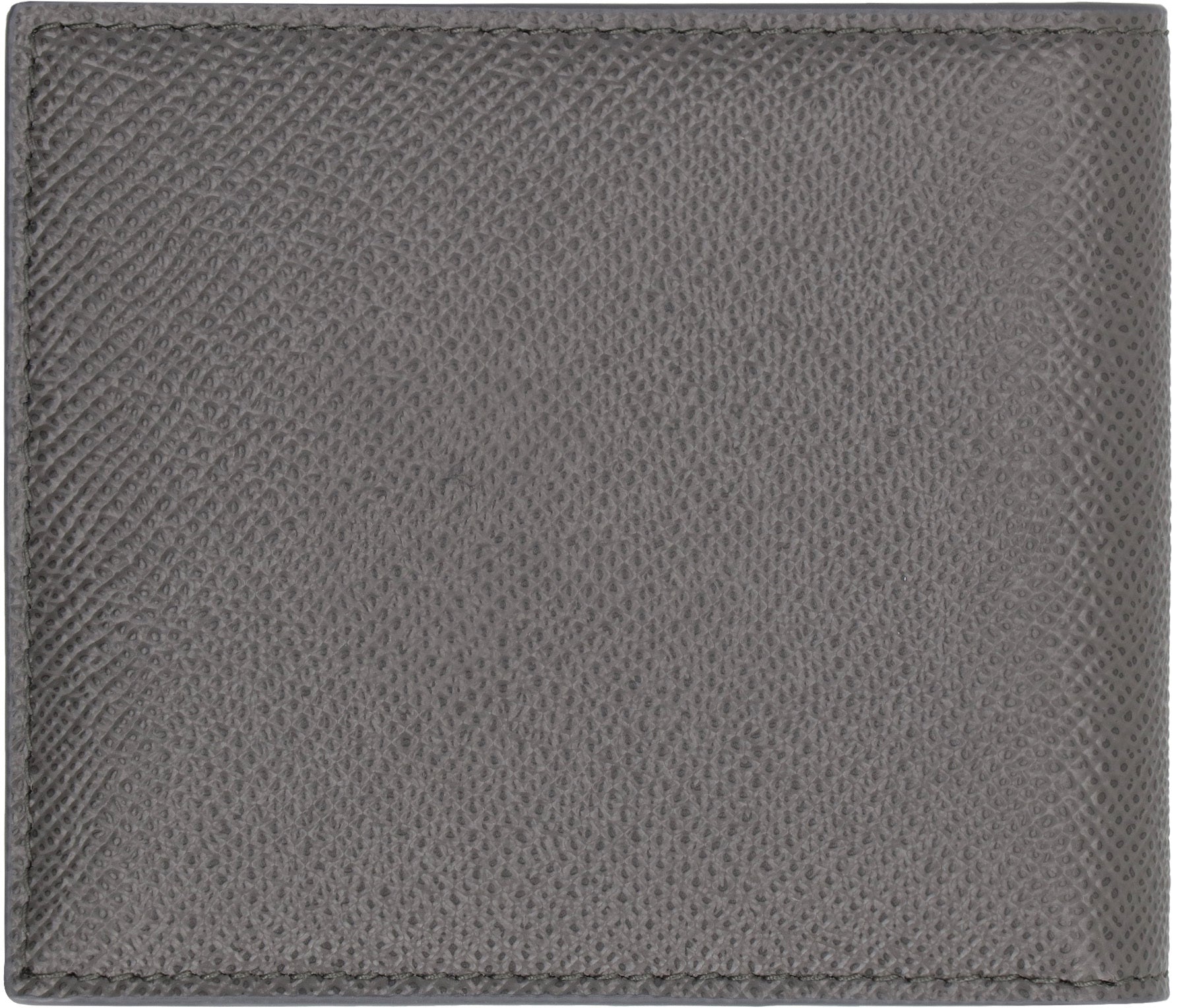 DOLCE &amp; GABBANA Leather Flap-Over Wallet - Compact Size
