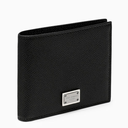 Dolce &amp; Gabbana Black Leather Wallet With Logo
