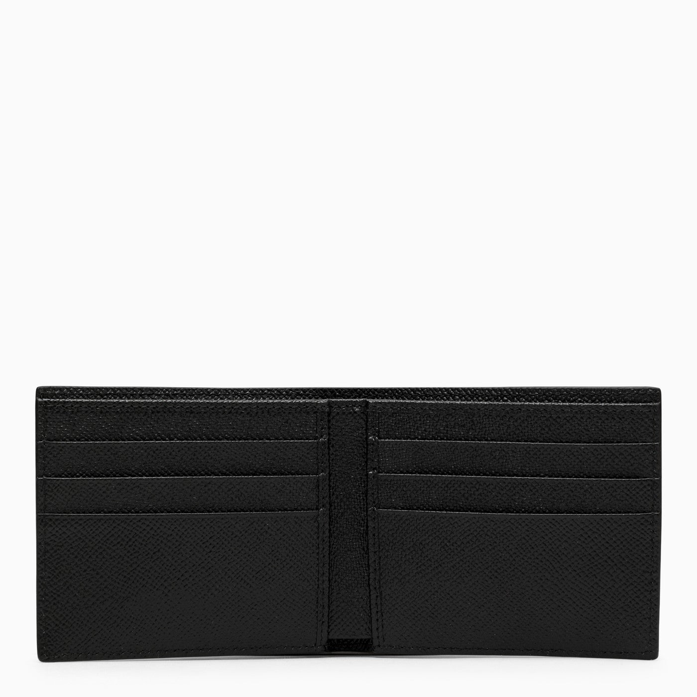 Dolce &amp; Gabbana Black Leather Wallet With Logo