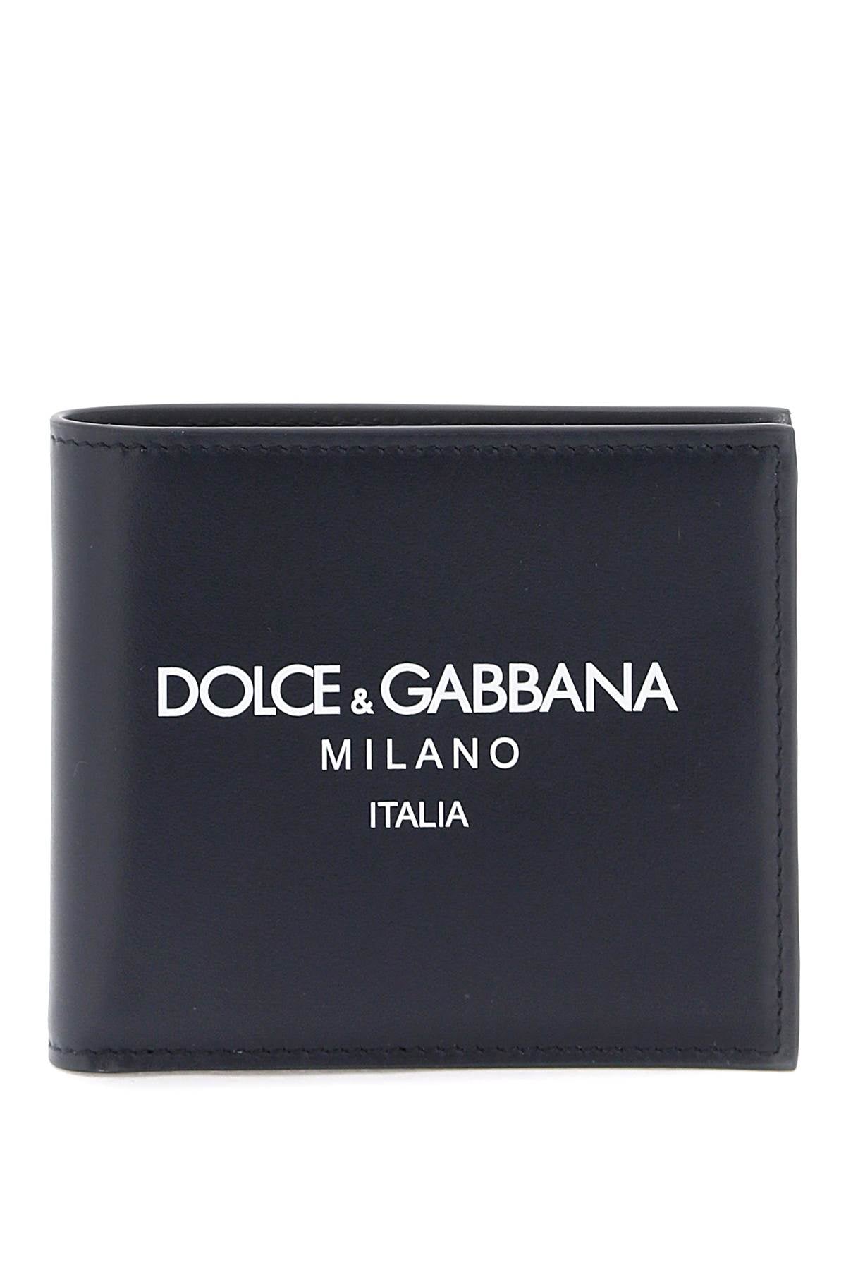 DOLCE &amp; GABBANA Leather Mini Flap-Over Wallet