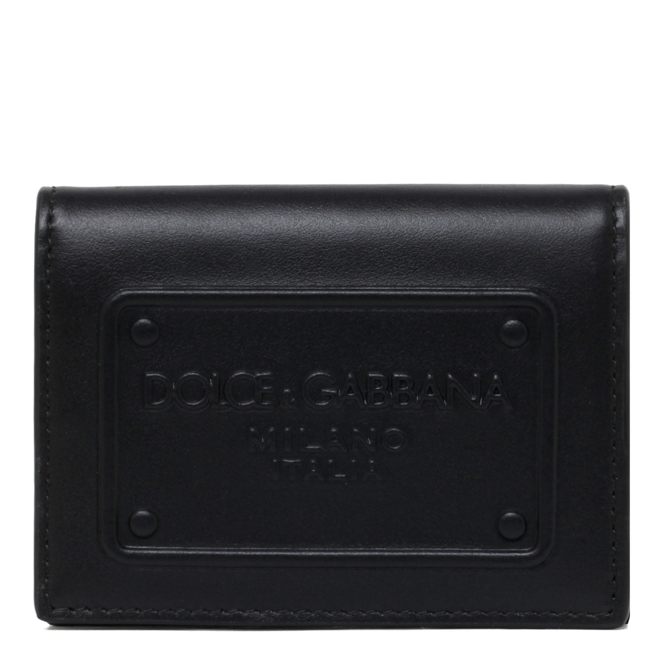 DOLCE &amp; GABBANA Mini Premium 100% Leather Wallet for Men