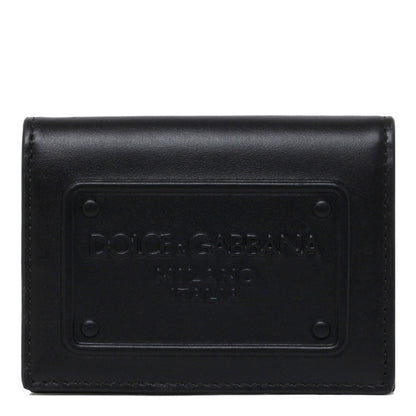 DOLCE &amp; GABBANA Mini Premium 100% Leather Wallet for Men