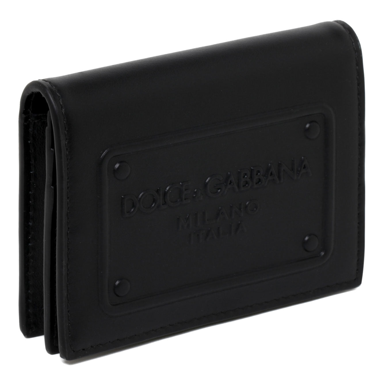 DOLCE &amp; GABBANA Mini Premium 100% Leather Wallet for Men