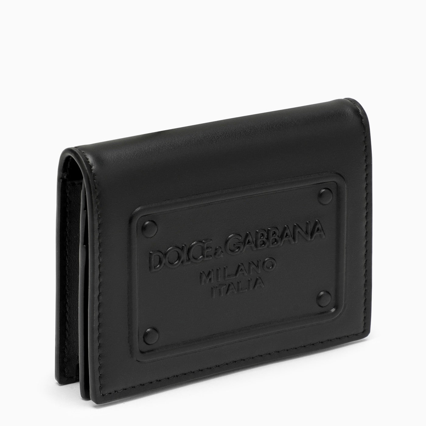 Dolce&amp;Gabbana Black Leather Wallet With Logo