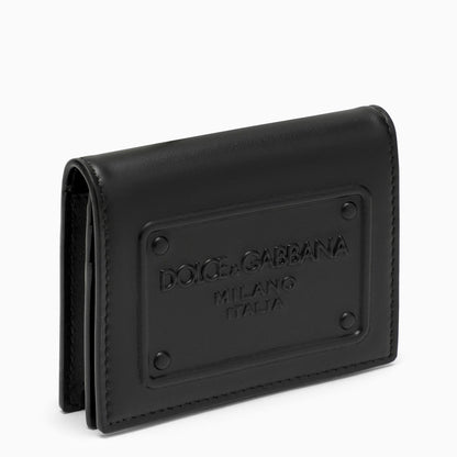 Dolce&amp;Gabbana Black Leather Wallet With Logo