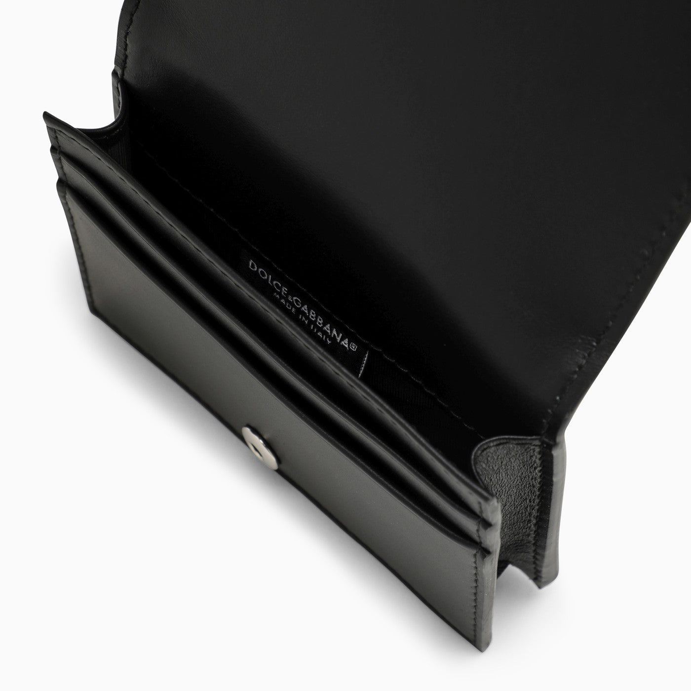 Dolce&amp;Gabbana Black Leather Wallet With Logo