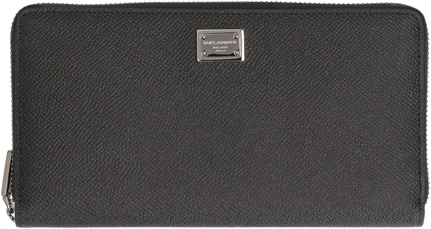 DOLCE &amp; GABBANA Sleek Mini Leather Wallet for Men