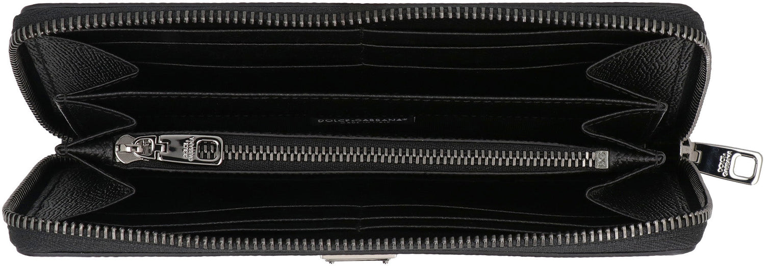 DOLCE &amp; GABBANA Sleek Mini Leather Wallet for Men