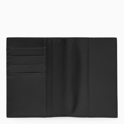 Dolce&amp;Gabbana Black Calfskin Passport Holder With Logo
