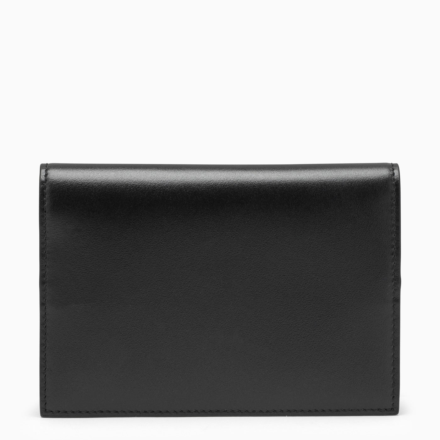 Dolce&amp;Gabbana Black Calfskin Passport Holder With Logo