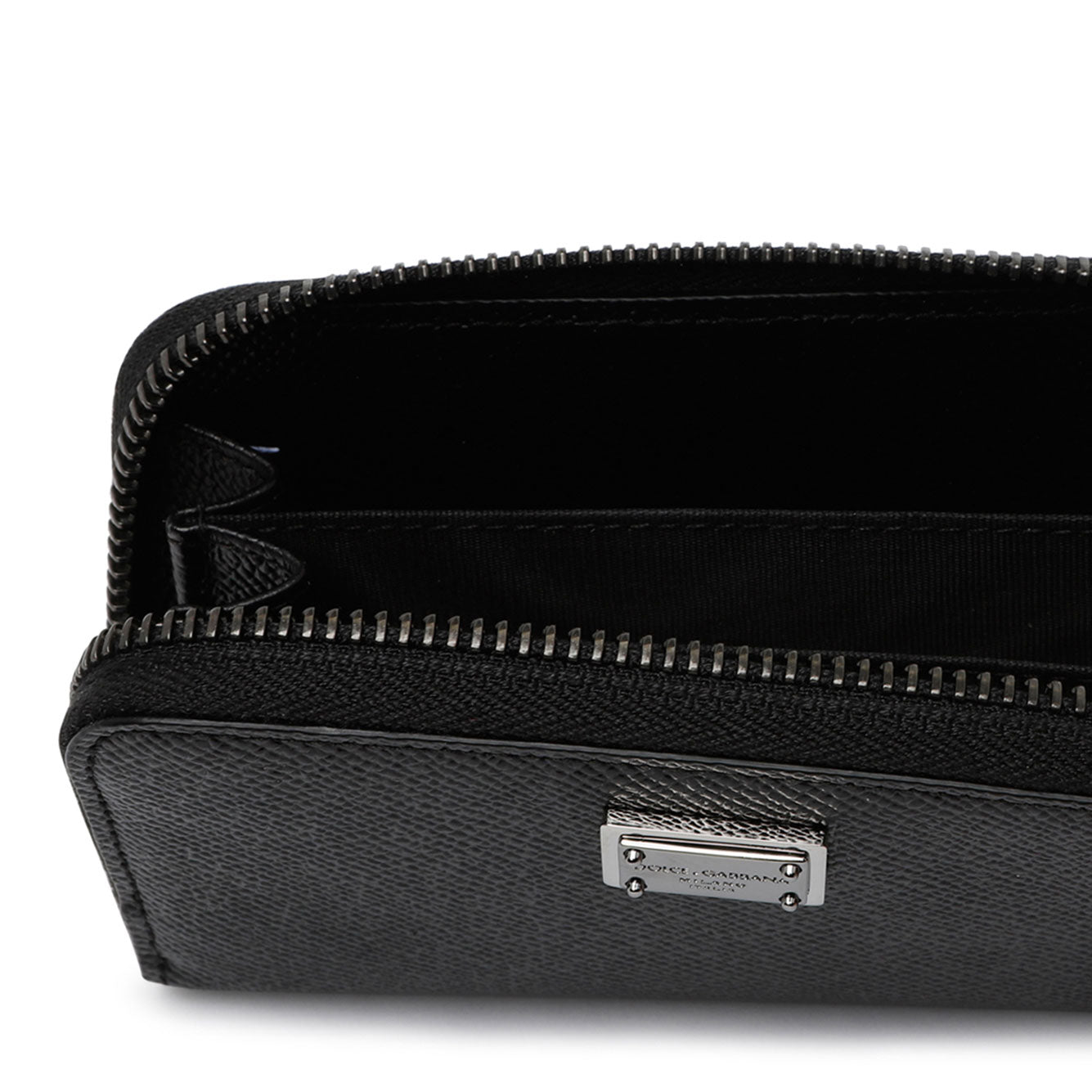 DOLCE &amp; GABBANA Premium Vitello Leather Mini Wallet for Men