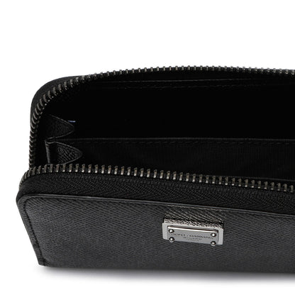 DOLCE &amp; GABBANA Premium Vitello Leather Mini Wallet for Men